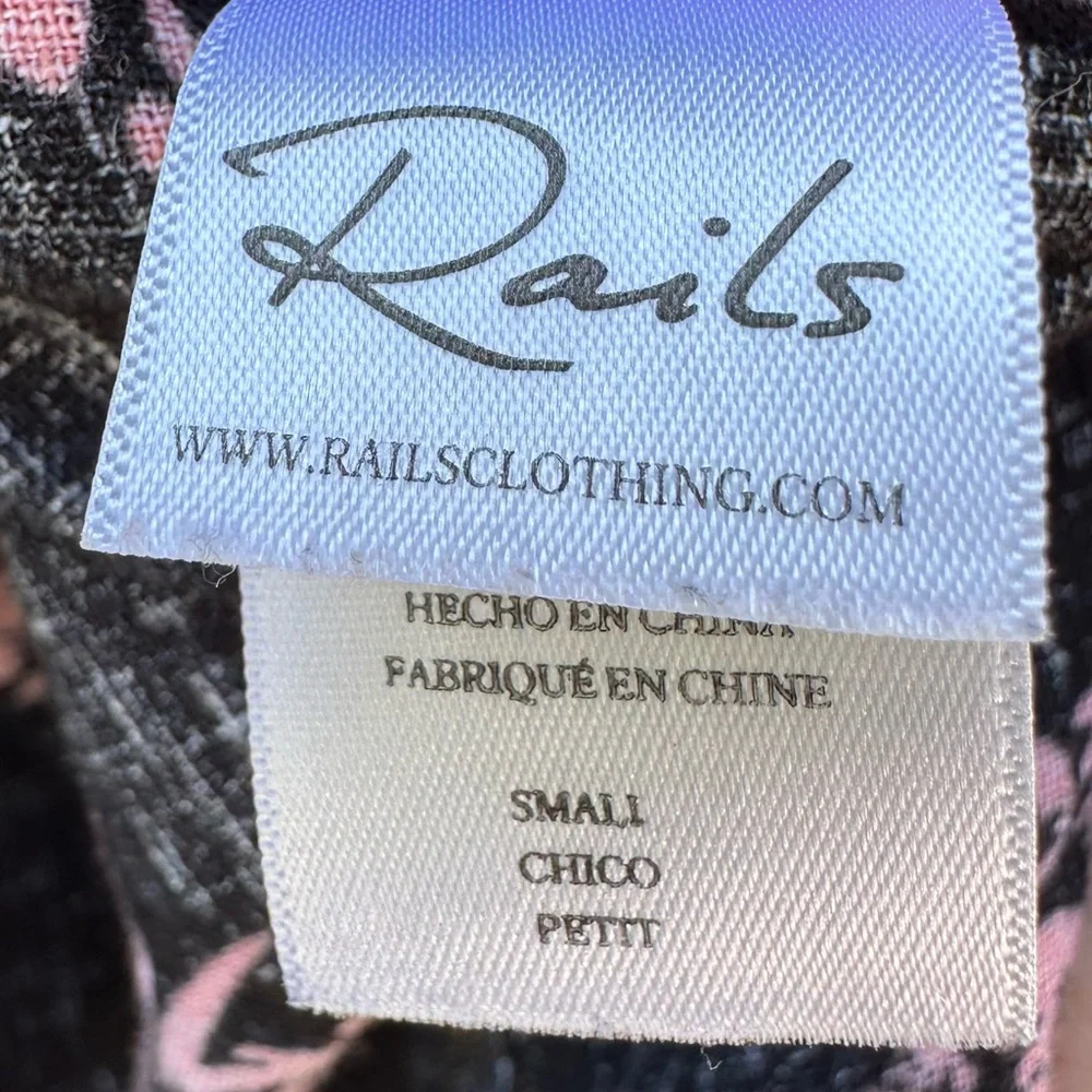 Rails Whitney Shirt Pineapple Pinya Print Linen Blend Sz S - Picture 10 of 16